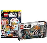 Lego Set - Star Wars Duell auf Mandalore 75310 + Lego Star Wars Heft Nr. 73 (Comics, Poster) mit Minifiguren Rey und BB-8