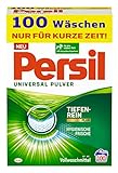 Persil Universal Pulver Waschmittel (100 Waschladungen), Vollwaschmittel mit Tiefenrein-Plus Technologie bekämpft hartnäckigste Flecken für strahlende R