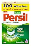 Persil Universal Pulver Waschmittel (100 Waschladungen), Vollwaschmittel mit Tiefenrein-Plus Technologie bekämpft hartnäckigste Flecken für strahlende R