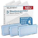 3 Filter für Miele Staubsauger [Compact C1 & C2, Complete C2 & C3, S8340] – 3 HEPA Filter + 3 Motorfilter für Allergiker gegen Feinstaub/Gerüche [S4000, S5000, S6000 & S8000 Series] Einführungsangeb