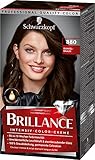 Brillance Intensiv-Color-Creme Haarfarbe 880 Dunkelbraun Stufe 3, 3er Pack(3 x 160 ml)