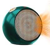 Heizlüfter,1500W Energiesparend Heizlüfter Mit 3 Heizstufen,2021 Tragbarer Elektroheizer,2s Schnellheizung,Überhitzungsschutz PTC Keramik Heizung Für Wohnzimmer,Büro,Wohnbereich,Grü