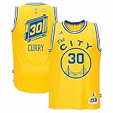 Adidas Hardwood Classics Trikot „Stephen Curry“, Golden State Warriors Basketball-Mannschaft, Swingman, Herren, gold, x