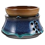 BESTonZON Keramik Tee Wärmer Japanischen Stil Teekanne Wärmer Keramik Tee Herd Wärmer Kerze Stehen Tee Heizung mit T