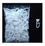 100 Profi Gardinen X Gelenk Gleiter Faltenhaken mit Widerhakenverschluss ! Für Aluminium Schienen mit 6 mm L