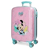 Disney Minnie Mermaid Kabinenkoffer Rosa 37x55x20 cms Hartschalen ABS Kombinationsschloss 32L 2,5Kgs 4 Doppelräder Handgepäck