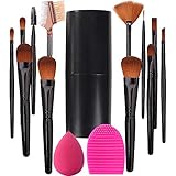 Make up Pinsel Set,NEYBOTT Pinselset Makeup Pinsel Enthält Puderpinsel,Lidschattenpinsel,Foundation Pinsel,Eyeliner Pinsel,Augenbrauenbürste,Pinselreiniger usw.【14Pcs+ Schminkpinsel Tasse】