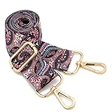 ZOUIQSS Damen Goldfarbene Bunter Schultergurt längenverstellbarer breiter Tragegurt Schultergurt für Handtaschen 3.8cm breit 73-125cm-Schultergurt für Handtaschen((3.8CM) Color29)