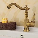Wasserhahn Küche Wasserhahn Fabrikverkauf Klassische Antik Messing Bad Waschbecken Mischbatterie Schwarz Bronze Waschbeck