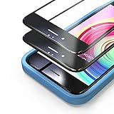 Bewahly Panzerglas Schutzfolie für iPhone 6s / 6 [2 Stück], 3D Full Screen Panzerglasfolie 9H Härte Displayschutzfolie mit Installation Werkzeug für iPhone 6s / iPhone 6 (4,7 Zoll) - Schw