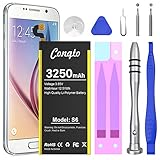 3250mAh Akku für Galaxy S6 Ersatzkit, Conqto Interner Li-Polymer Ersatz EB-BG920ABE Akku für Samsung Galaxy S6 G920V G920A G920T G920