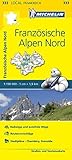 Michelin Französische Alpen Nord: Straßen- und Tourismuskarte 1:150.000; Auflage 2020 (MICHELIN Localkarten)