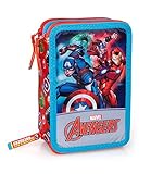 Inacio Marvel´s The Avengers Federmappe 3-Fach gefüllt Mäppchen Federtasche Schul-E