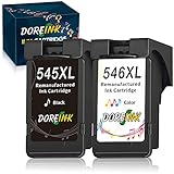 DOREINK PG-545XL CL-546XL Druckerpatronen Ersatz für Canon 545 546XL Tintenpatronen Kompatibel für Canon Pixma MX495 TS3150 TR4550 iP2850 MG2450 MG2550S MG2555S MG3050 Drucker (1 Schwarz 1 Farbe)