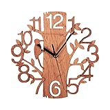 3D Wanduhr Holz Modernes Design Kurze Wohnzimmer Dekoration Küche Uhr Kunst Hohle Wanduhr Wohnk