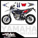 race-styles Aufkleber kompatibel mit Yamaha WR 125 R Full DEKOR Decals Sticker Aufkleber KIT 09-17