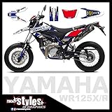 race-styles Aufkleber kompatibel mit Yamaha WR 125 R Full DEKOR Decals Sticker Aufkleber KIT 09-17