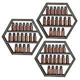 LIANTRAL Regal für ätherische Öle, wandmontiert, schwebend, sechseckig, für ätherische Öle und Nagellack, 3 Packung