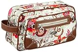 Oilily Summer Birds Pocket Cosmetic Bag Off white OCB9114-0201, Damen Kosmetiktasche, weiss, (201), 28x11x16.5