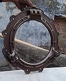 RetroVintage Aluminium Antik Bullauge 38,1 cm nautische Schiffsfenster Bullauge Dekor Heimdekoration Geschenk Artik