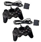 2x Controller für PS2 Playstation 2 Dual Vibration, wired Gamepad kabelgeb