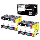 10 FreedomInk Kompatibel für Epson 27 27XL Patronen für Epson Workforce WF-7210DTW WF-7710DWF WF-7720DTWF WF-3620DWF WF-3640DTWF WF-7110DTW WF-7610DWF WF-7620DTWF WF-7715DWF (4BK , 2C , 2M , 2Y)