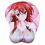 XRZ 3D Anima Mauspad Matte Sexy Brust Handgelenksauflage Silikagel Mousepad Japan Mode Geschenk High School DXD Rias Gremory