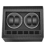 HBselect Automatische Uhrenbeweger-Box mit 4 Positionen und 6 Bildschirmspeicherplätzen für Unisex - Erwachsene Schw