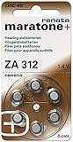 60 Stück Renata ZA 312 Hörgerätebatterie - 180 mAh 1,4 V