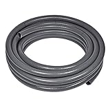 POOL Total 12 m Flexfit Flexibler PVC Druckschlauch Ø 50mm, grau Flex Rohr/Schlauch zur unterirdischen Verlegung