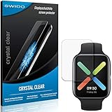 SWIDO Displayschutzfolie für Oppo Watch [3 Stück] Kristall-Klar, Extrem Kratzfest, Schutz vor Öl, Staub und Kratzer/Folie, Glasfolie, Displayschutz, Schutzfolie,