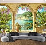Pflanze Grüne Blätter Benutzerdefinierte 3D Fototapete Wandbild Wohnkultur Wohnzimmer Schlafzimmer Sofa TV Hintergrund Wasserdichte Wandverkleidung * 200 cm x 140 cm (78,7 x 55,1 Zoll)