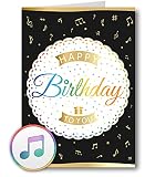 PlayMegram bespielbare Audio-Geburtstagskarte mit Tasten,USB,128 MB Speicher, Für Sprachnachrichten und Musik (MP3), Audiogrußkarte, Glückwunschkarte, Happy Birthday Grußkarte, Kreative Geschenk