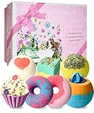 Badebomben Geschenkset, STNTUS Badekugeln Luxuriöses Geschenk für Frauen, Freundin, Mutter, Perfektes Valentinsgruß Geburtstags Weihnachts Badeperlen geschenke für Mama, Frau, F