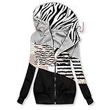 Blingko Übergangsjacken Damen Günstig Kapuze Übergangsjacke Leicht Parka Outdoorjacke mit Einstellbarer Kordelzug Mäntel Lang Hoodies Jacke Taschen Warme Kapuzenjacke Winter Winddichte Fleecejack
