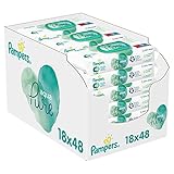 Pampers Baby Feuchttücher Aqua Pure, Mit 99% Purem Wasser, Dermatologisch Getestet, 864 Tücher (18 x 48)