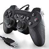 CSL – Gamepad für PC | USB Joypad Controller | Modell 2016 | Vibration | LED-Anzeig