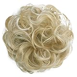 PRETTYSHOP Haarteil Haargummi Hochsteckfrisuren Brautfrisuren Voluminös Gelockt Unordentlich Dutt Blond Mix G30