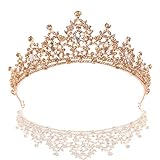 Schneespitze Kristalle Prinzessin Krone, Krone Stirnband Hochzeit Diadem Hochzeit Reifen Diadem für Hochzeit Festzüge für Hochzeitsfeier Bü