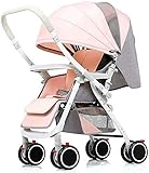 Tragbarer leichter Baby-Kinderwagen einzelner Kinderwagen, tragbarer leichter Reisemeister mit großer Baldachin für Säugling, Kleinkind, Babyjungen und Mädchen, R