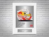 Max Verstappen Red Bull Racing F1 Formel 1 2021 Signiertes Foto, A4