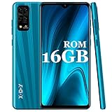 Xgody X3 Smartphone ohne Vertrag Android 9.0, 6.26 Zoll HD mit 3000mAh Batterie, 2GB RAM+16GB ROM Speicher Quad-core, 8MP+5MP Kamera, Gesichts Entsperrung, 3G Handy Dual SIM Mehrfarbig (Blau)