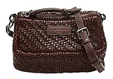 Liebeskind Berlin Sencha Weaving Crossbody Umhängetasche, Small (10.8 cm x 20.5 cm x 9cm), deep mahogany
