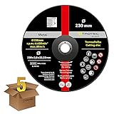 TROTEC Trennscheibe Metall 230 - gekröpft, im 5er Vorteilspaket, für handgeführte Wink