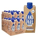 Doppelpack Landpark Bio-Mineralwasser Naturell, 24x0,5L Tetra Pak | natürliches Mineralwasser aus der Bio-Quelle | natriumarm & ohne Kohlensäure | praktisch für unterwegs | stilles Wasser | p