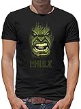 TShirt-People Hulk Face T-Shirt Herren XXXXL Schw