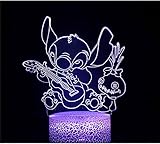 Nachtlicht Stitch A 8 Jahre alt Mädchen Geschenke für Geburtstag Kinder Schlafzimmer Dek