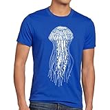 style3 Leonard Jellyfish Herren T-Shirt Qualle, Größe:XXL;Farbe:B