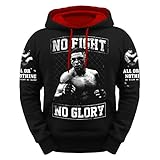 No Fight No Glory Männer und Herren Kapuzenpullover All or Nothing Größe S - 4XL