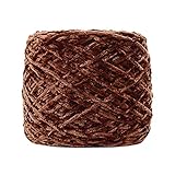 XINSHENG Store 100g Gold Samt Garnschal Gestrickte Wolle Garndicke warme Mütze Haushalt gestrickte warme Strickjacke (Farbe : X)